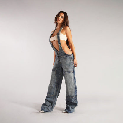 Daina Denim Suspender Jumpsuit