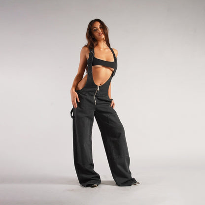 Daina Denim Suspender Jumpsuit