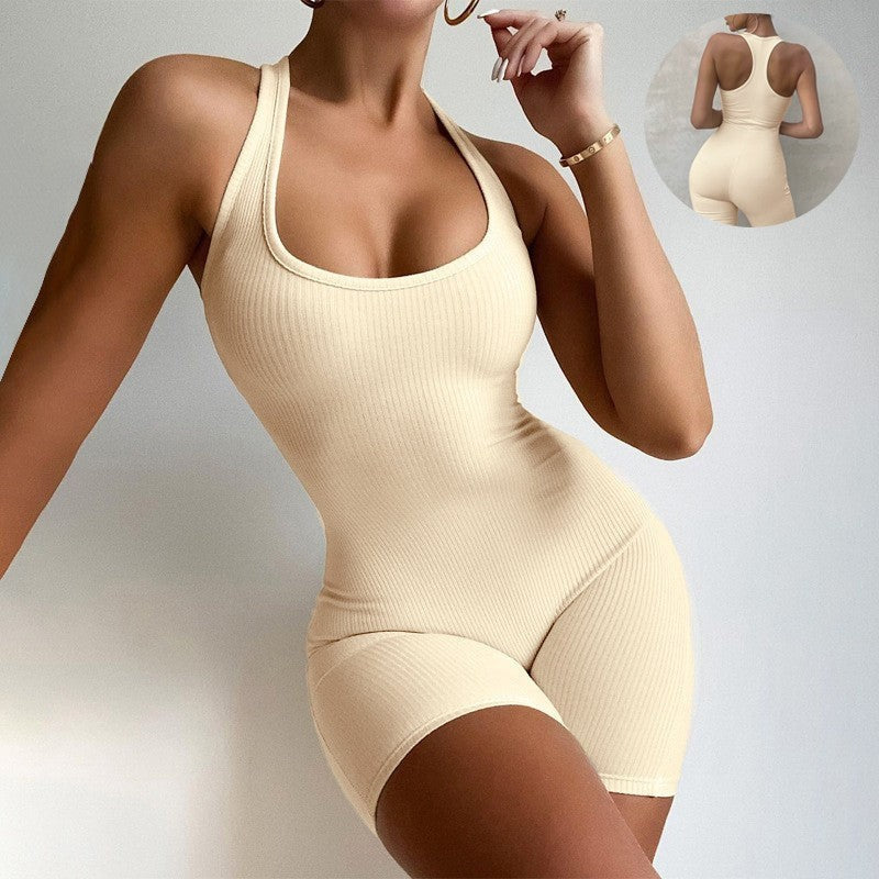 Lina Backless Fitness Jumpsuit