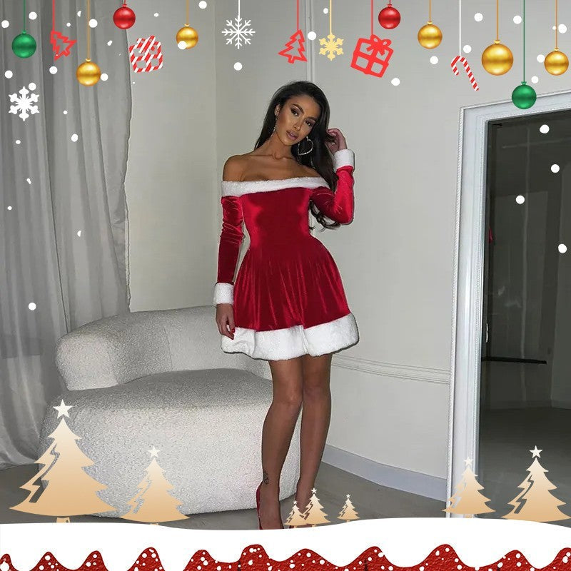 Mirelle Santa Velvet Dress