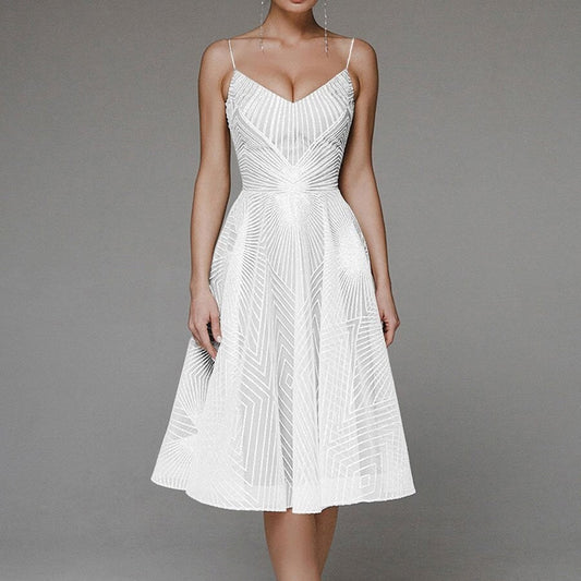 Serelina Embroidered Slip Dress