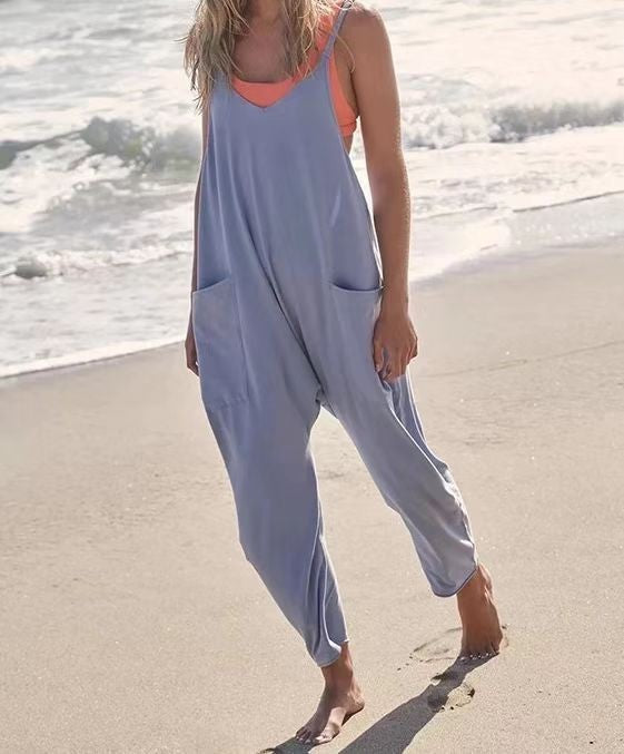 Vionna Zip Pocket Jumpsuit