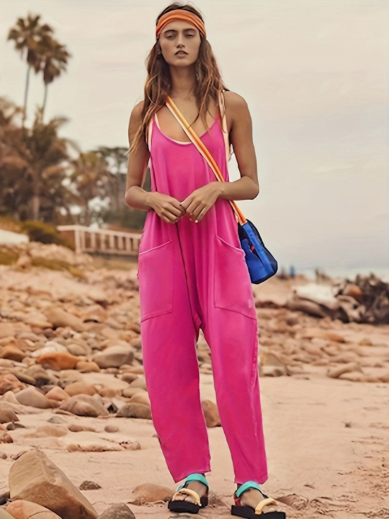 Vionna Zip Pocket Jumpsuit
